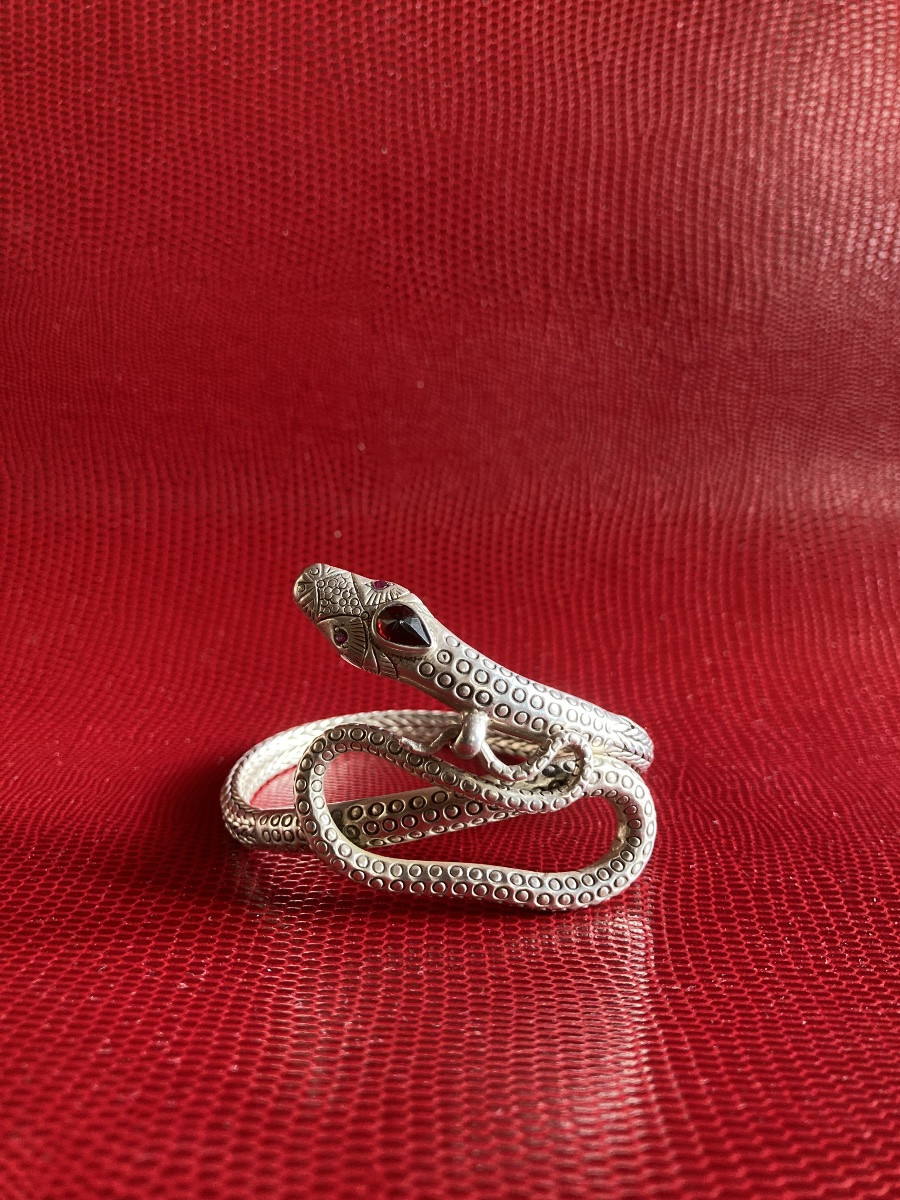 Silver Snake Bracelet-photo-2