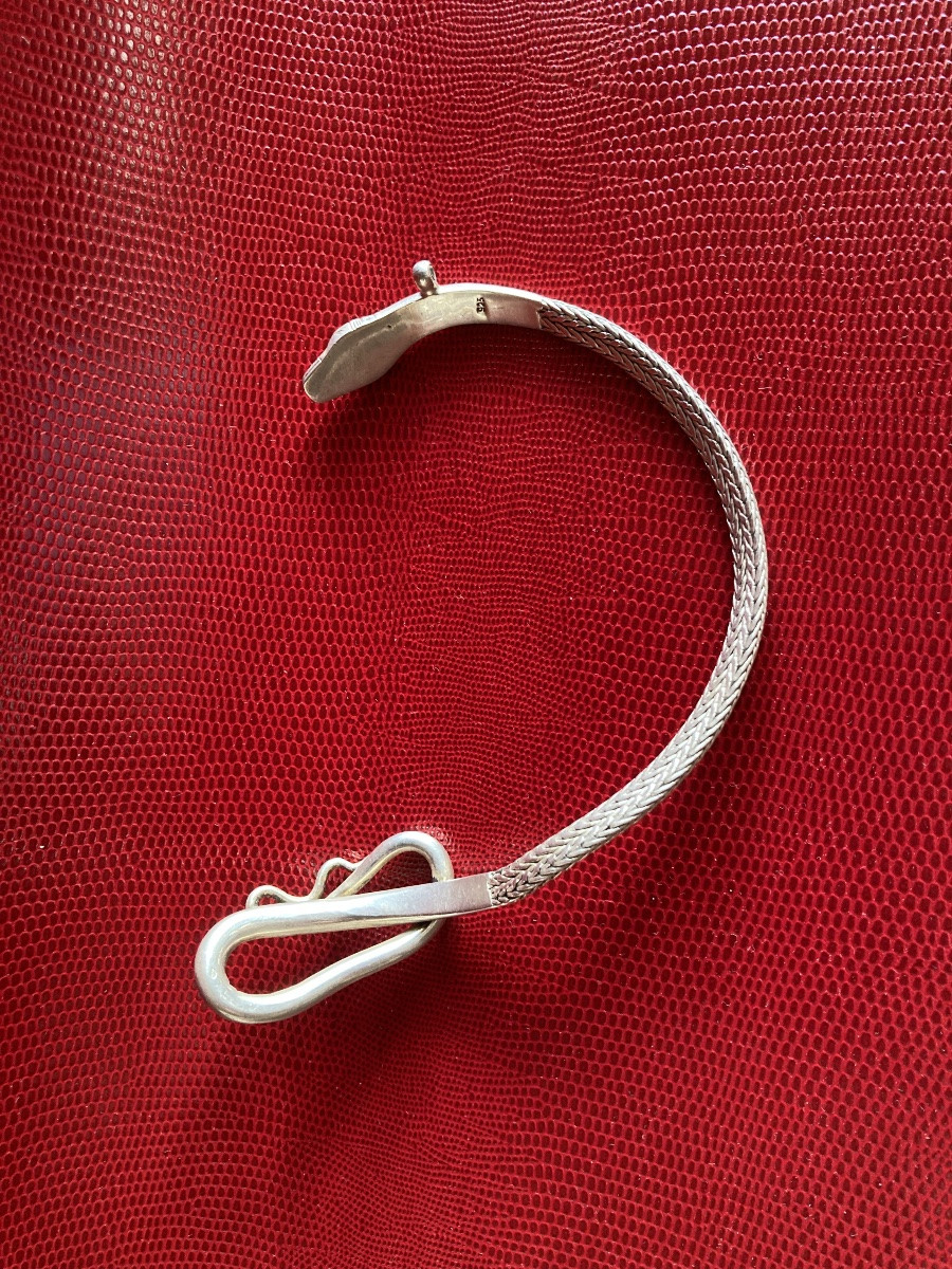 Silver Snake Bracelet-photo-3