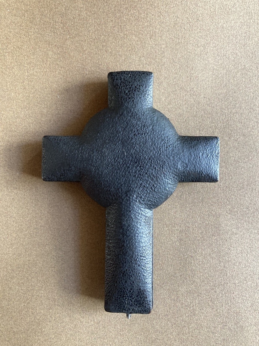 Croix en lapis-lazuli, or et émail XIXeme-photo-5