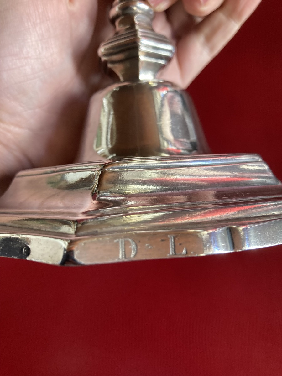 Bougeoirs argent XVIIIeme-photo-1