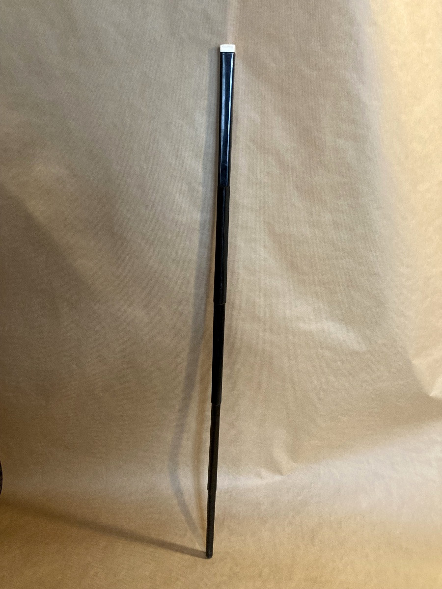 20th Century Ebony And Ivory Folding Cane-photo-1