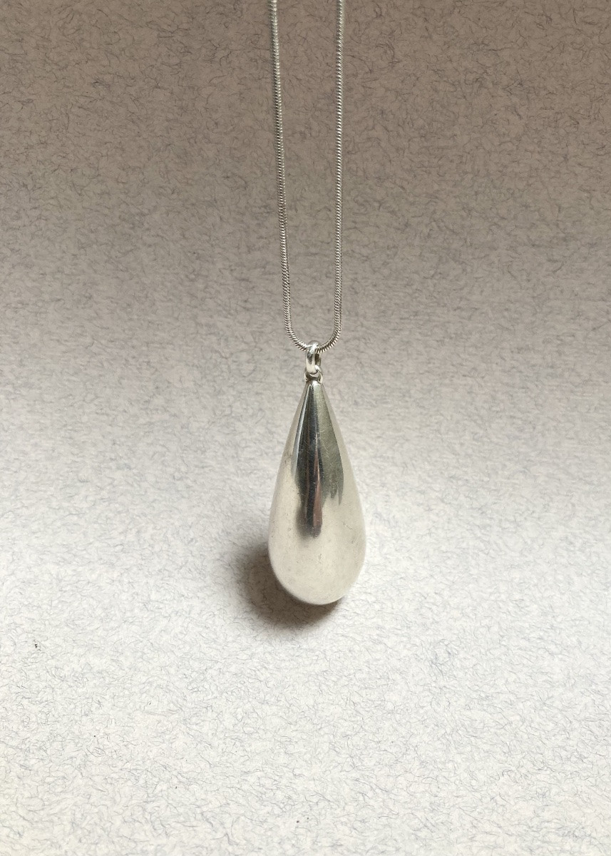 Gucci collier goutte argent -photo-2