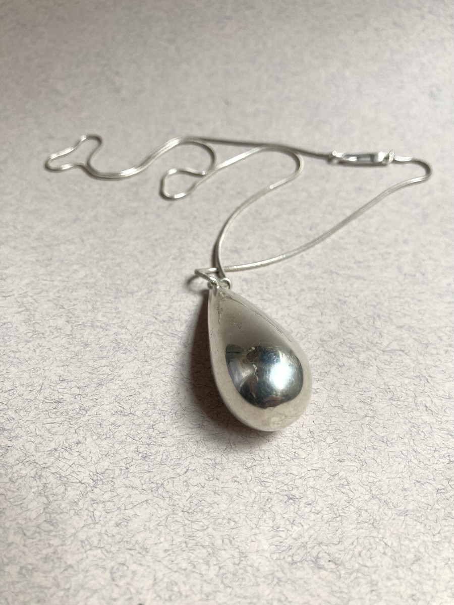 Gucci collier goutte argent -photo-4