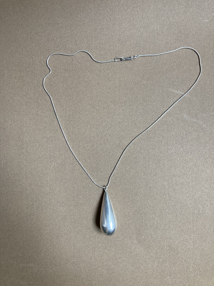 Gucci collier goutte argent -photo-1