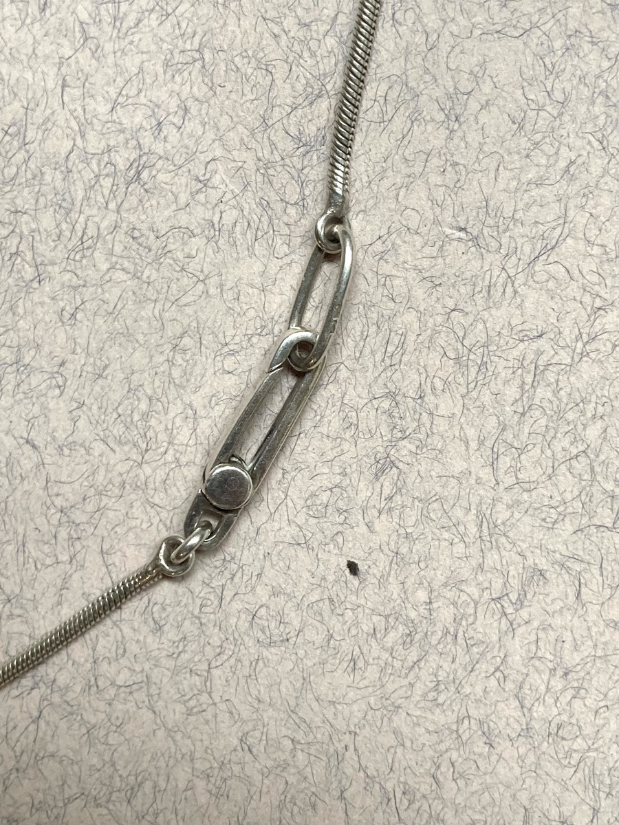 Gucci collier goutte argent -photo-2