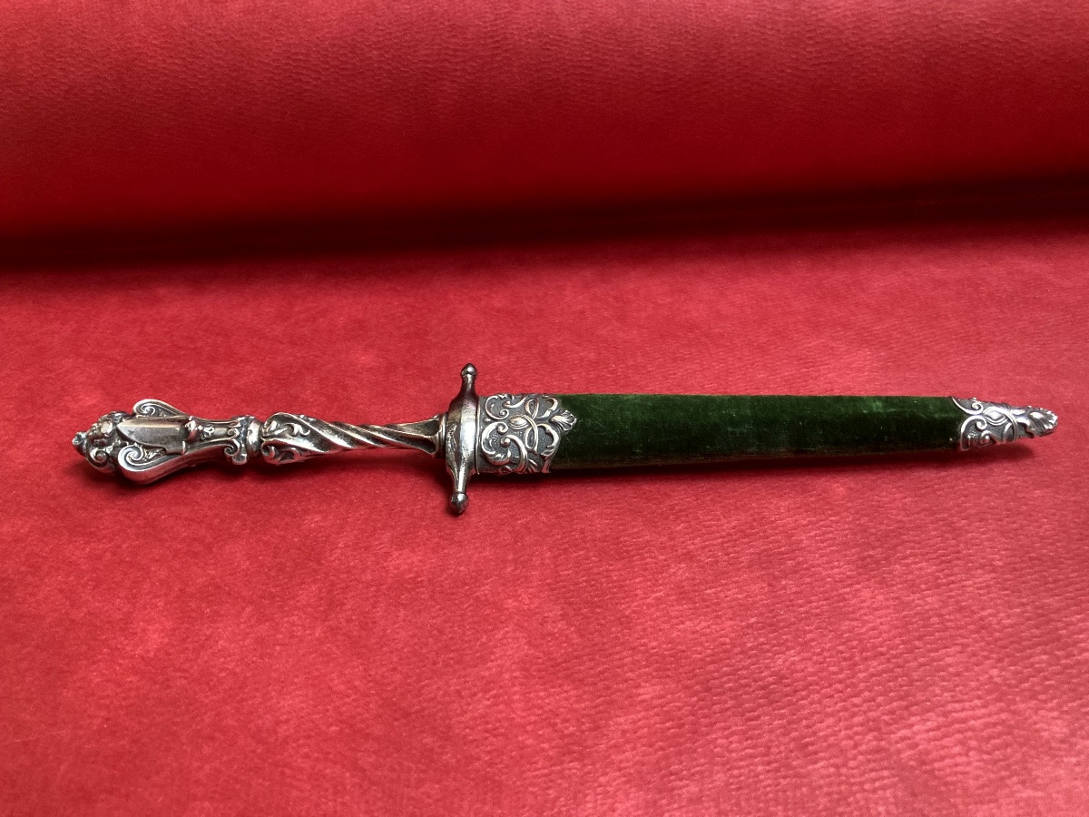 Dague de vertu argent période romantique -photo-2