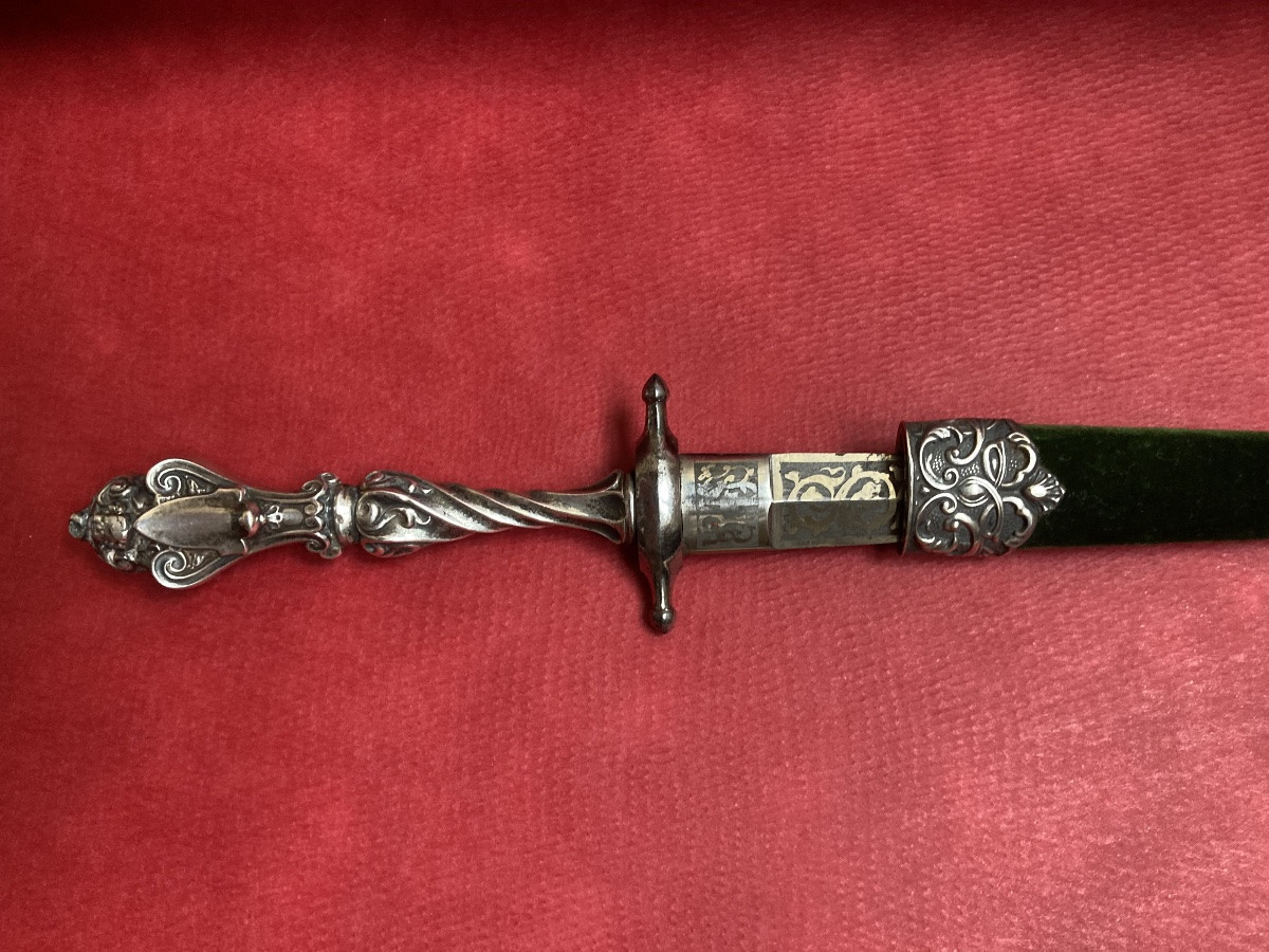 Dague de vertu argent période romantique -photo-3