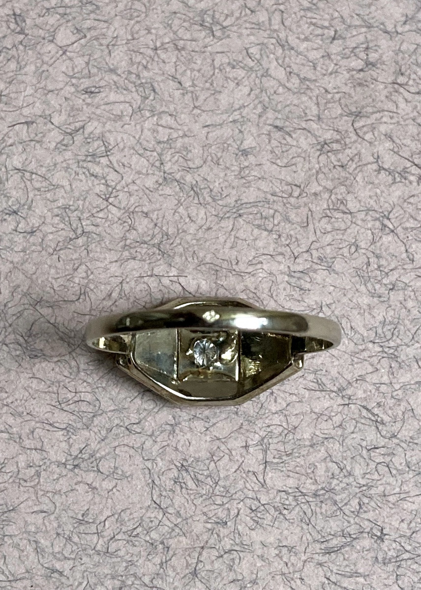 Art Déco - bague or et diamants -photo-1
