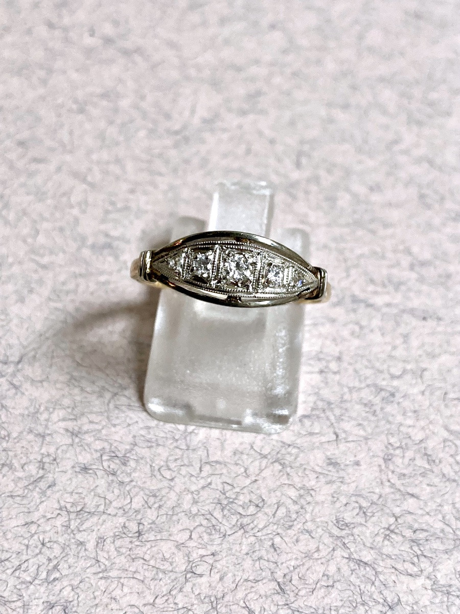 Bague or et diamants-photo-3