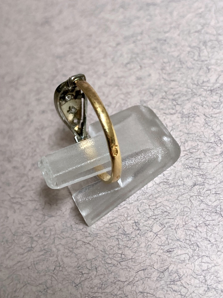 Bague or et diamants-photo-2