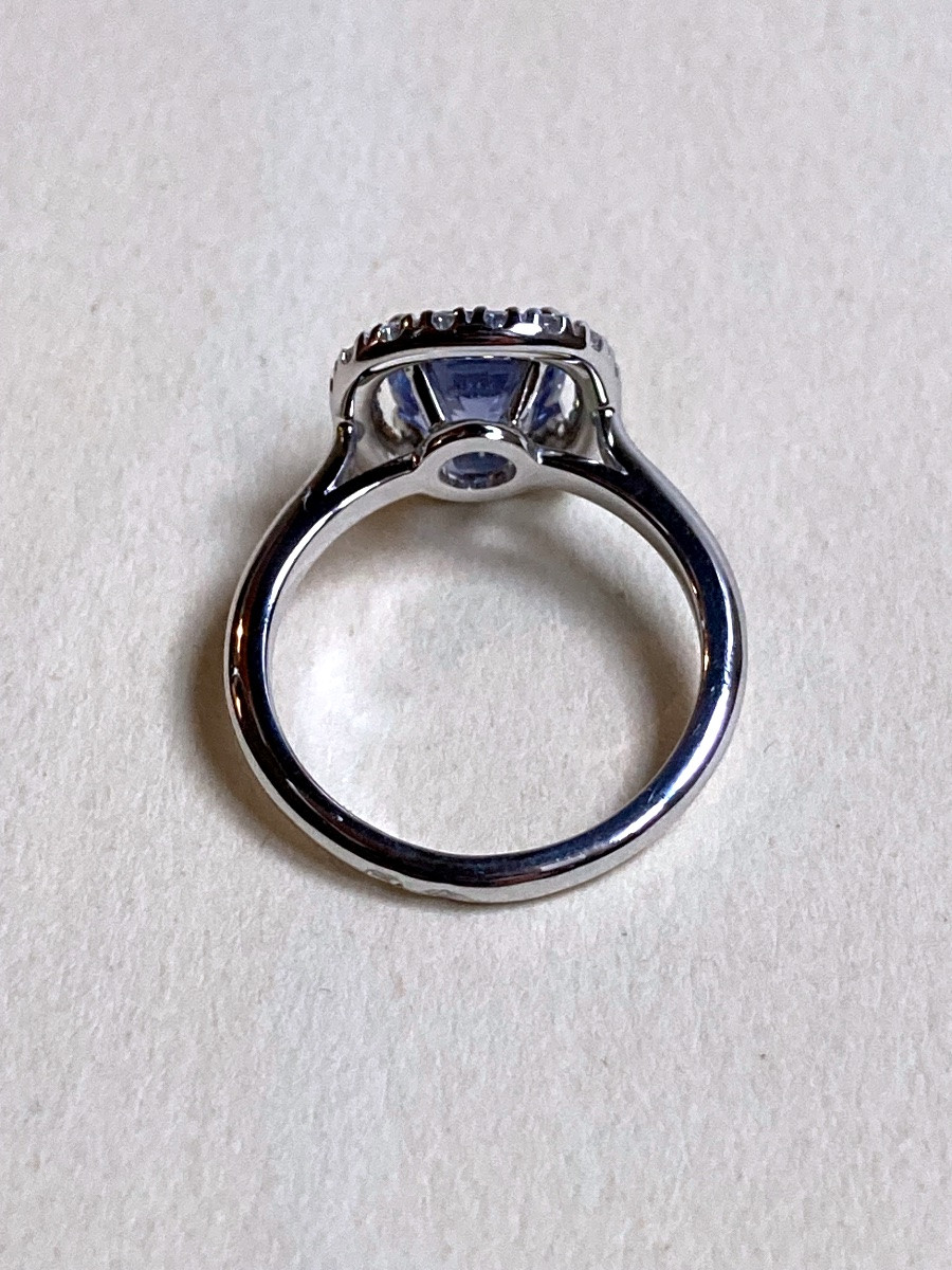 Bague saphir en or blanc -photo-1