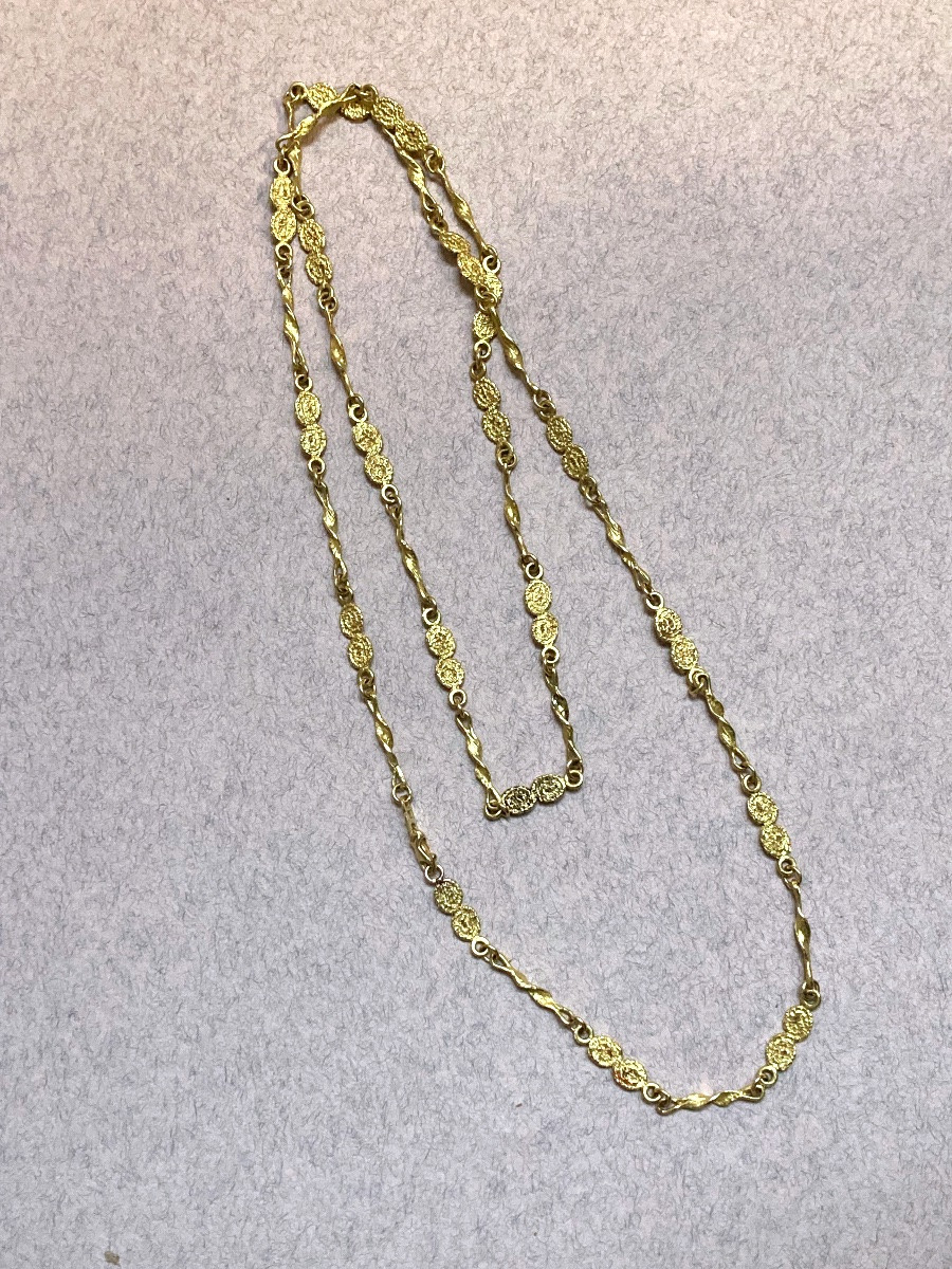 Collier en or style Art Brut -photo-1