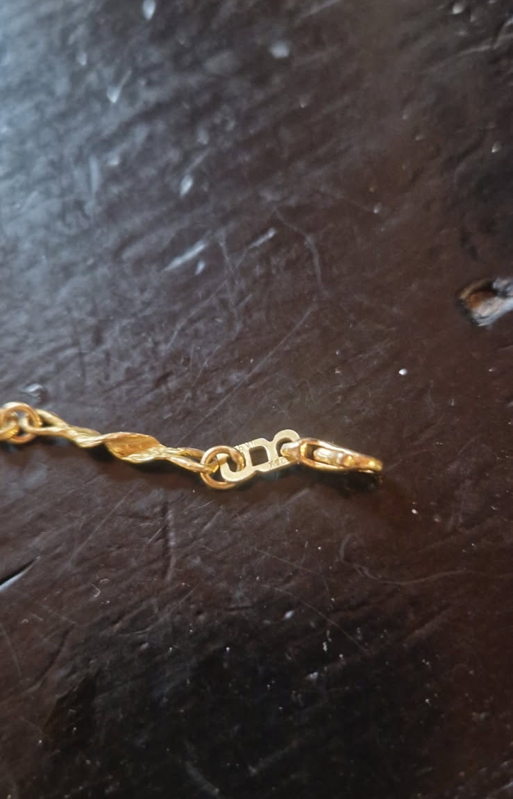 Collier en or style Art Brut -photo-3