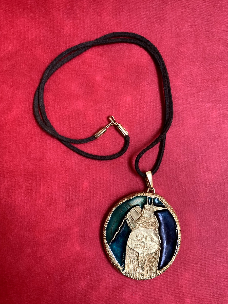 Wlfredo Lam - Double-sided "water Bird" Pendant-photo-3