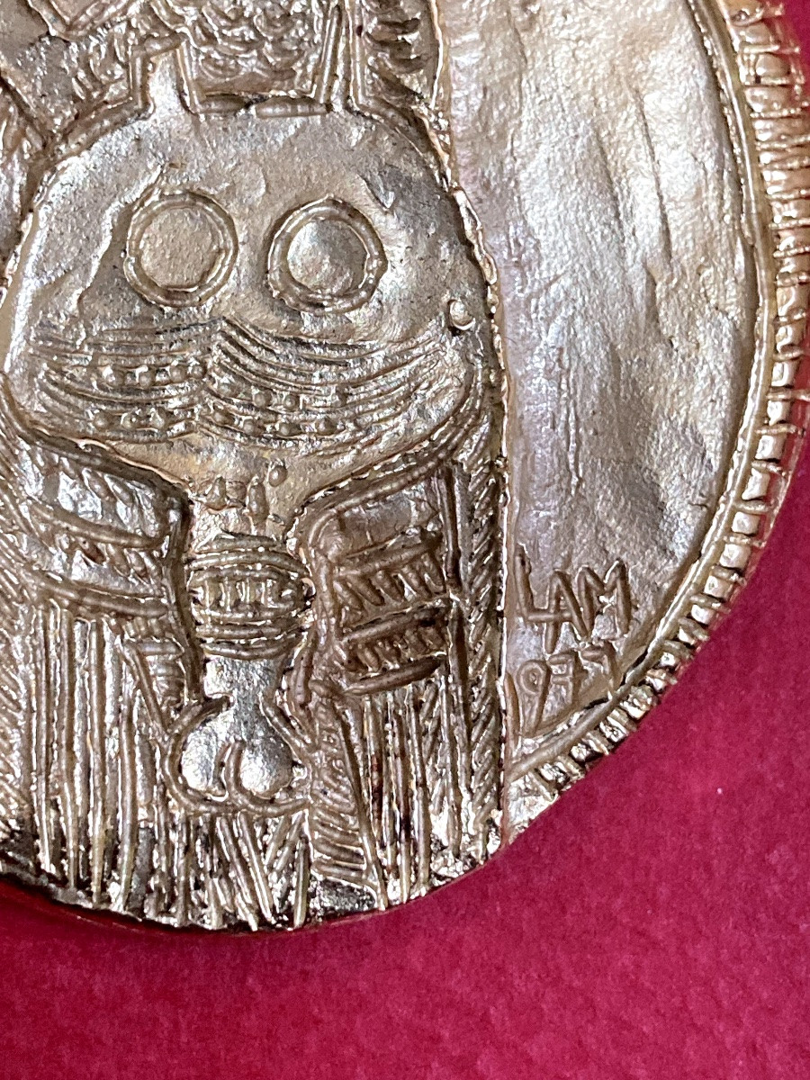 Wlfredo Lam - Double-sided "water Bird" Pendant-photo-4