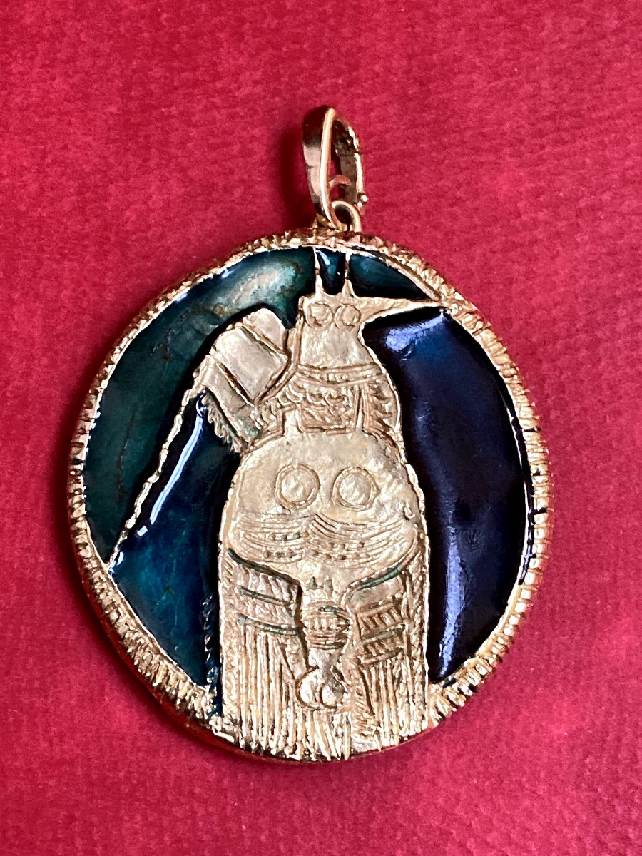 Wlfredo Lam - Double-sided "water Bird" Pendant