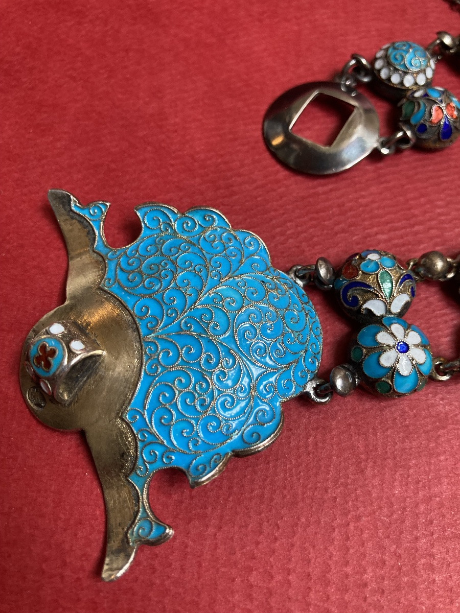 Russian Silver Enamel Belt - Pre-1917-photo-2