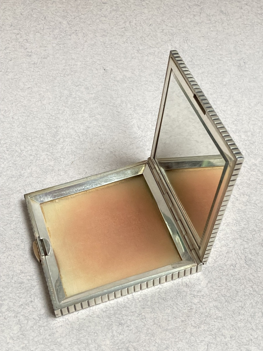 Hermès - Silver Powder Compact From The 1960s-photo-2
