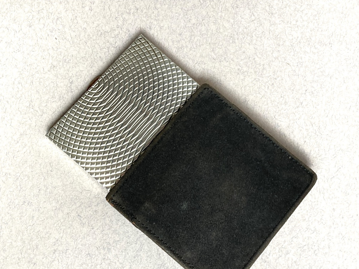 Hermès - Silver Powder Compact From The 1960s-photo-3