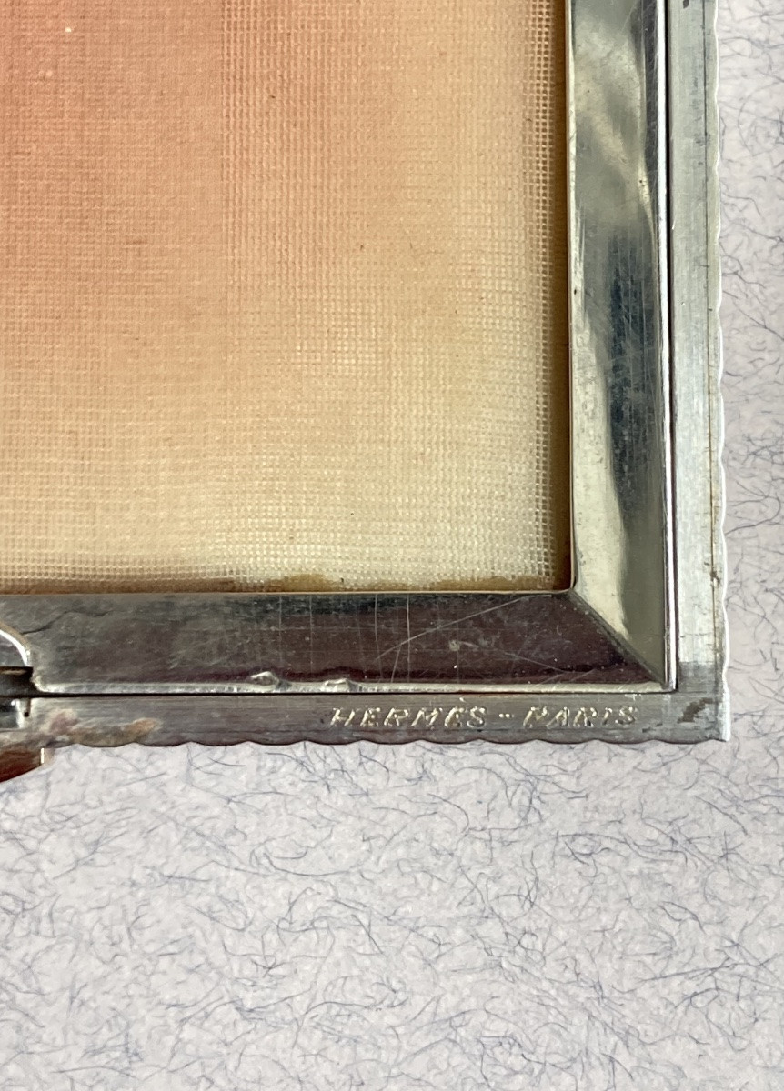 Hermès - Silver Powder Compact From The 1960s-photo-4