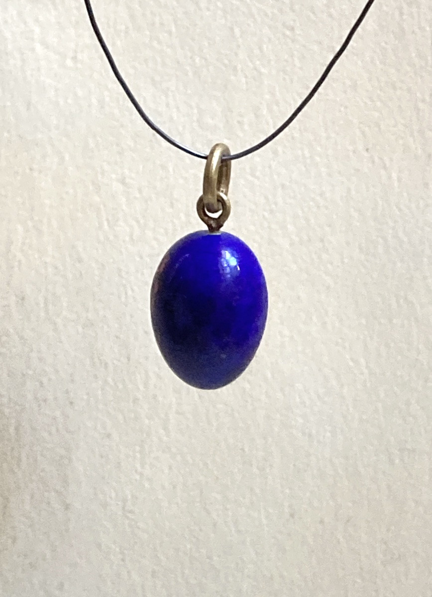 Pendentif œuf pierre baignée - Russe -photo-4