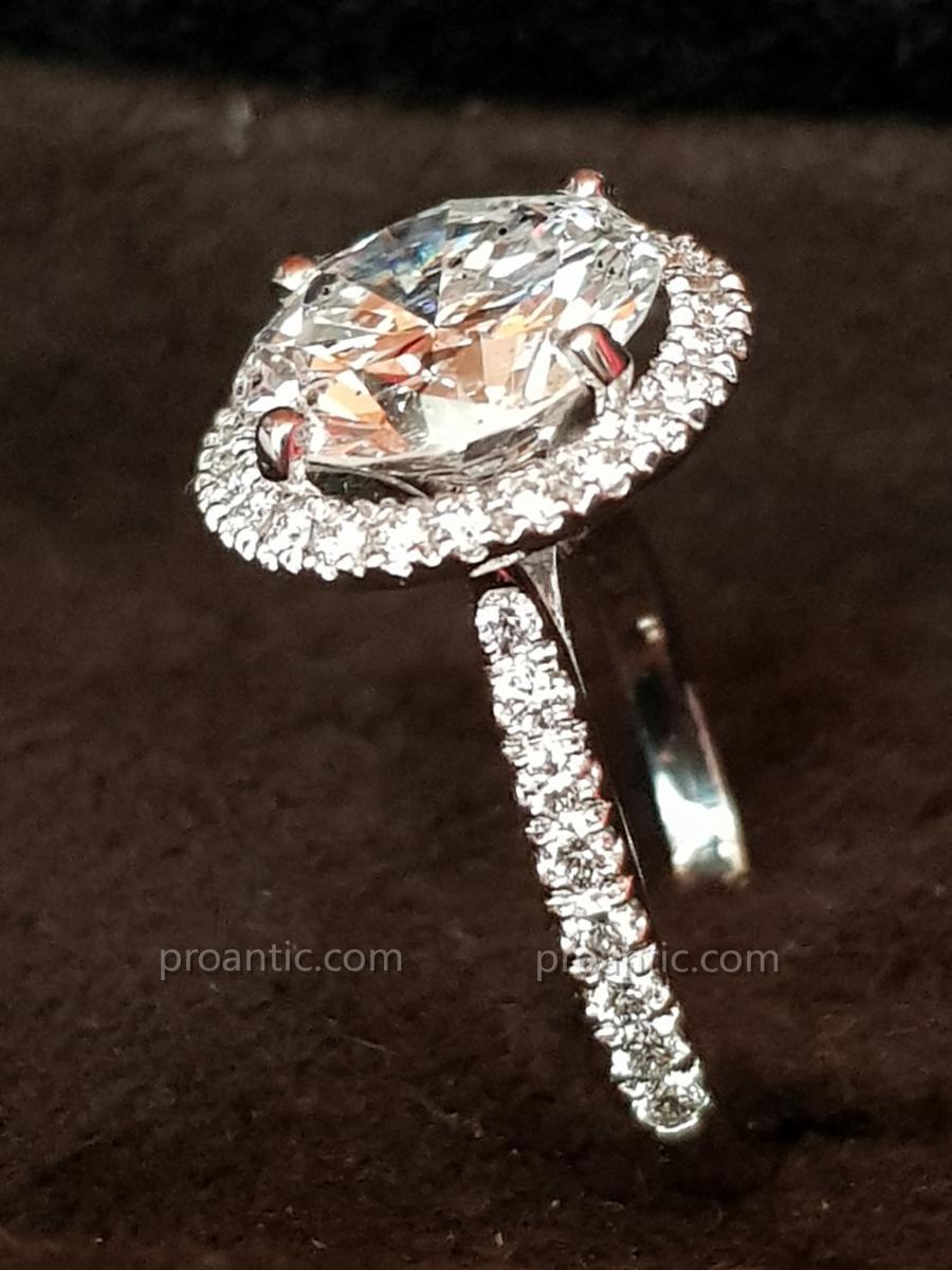 Ring Diamonds And White Gold, XXth Century-photo-2