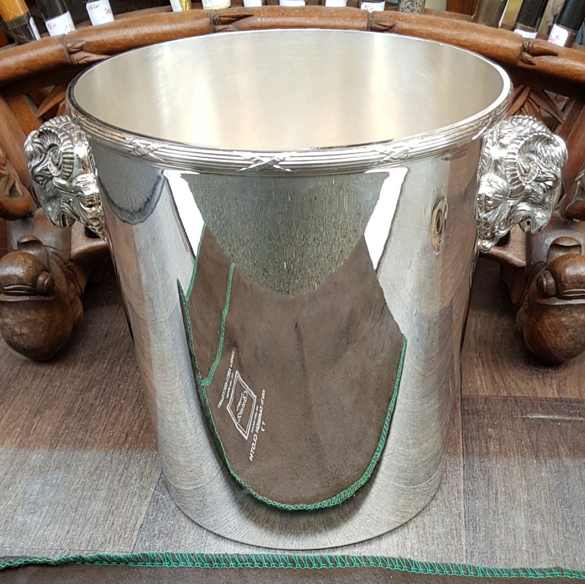 Christofle Champagne Bucket In Silver Metal, 20th Century-photo-1