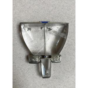 Broche pendentif argent, cristal de roche et lapis lazuli 