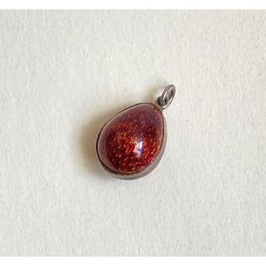 Russian - Red Enamelled Egg On Silver
