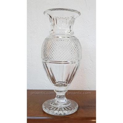 Baccarat Vase en Cristal Diamant