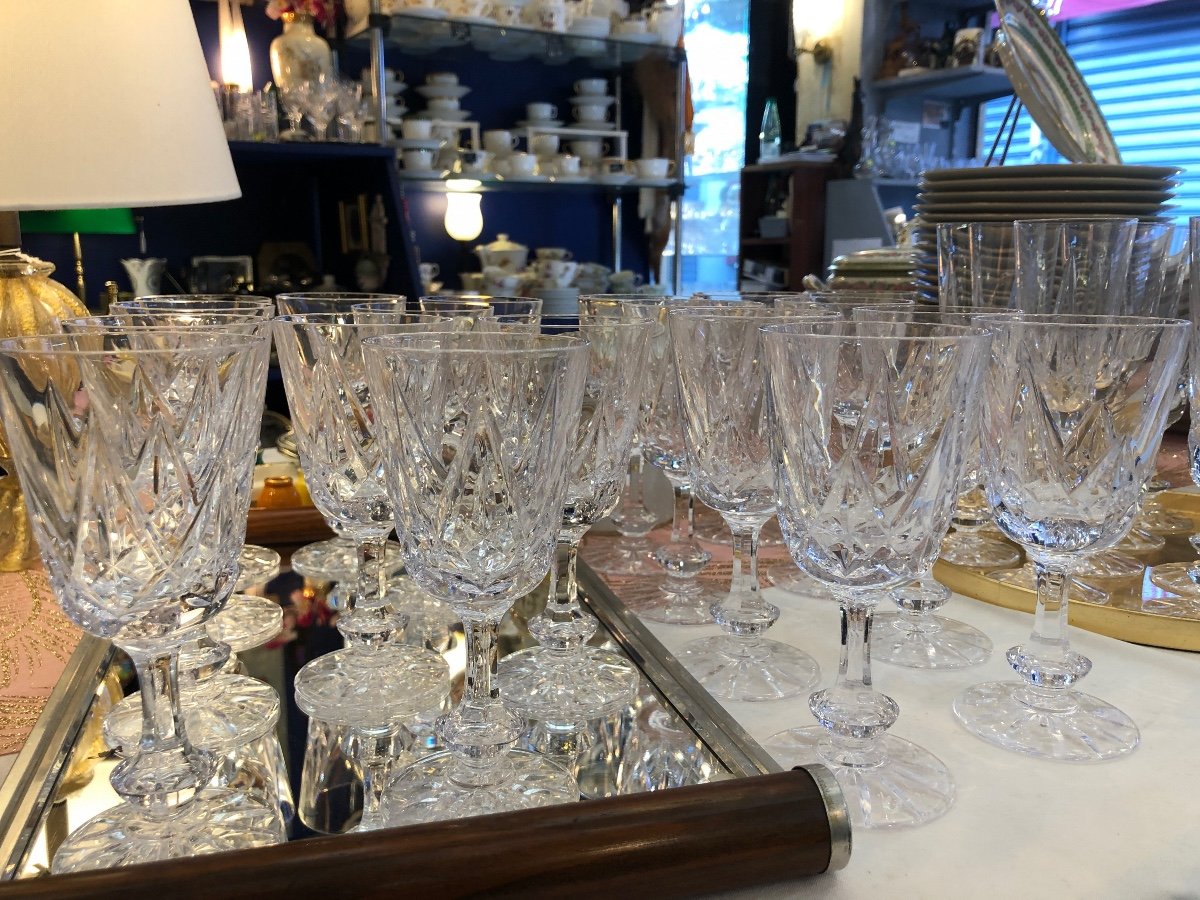 20 Verres En Cristal De Sèvres - Eau & Vin -photo-1