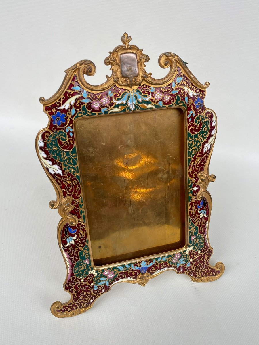 19th Century Frame In Champlevé Technique