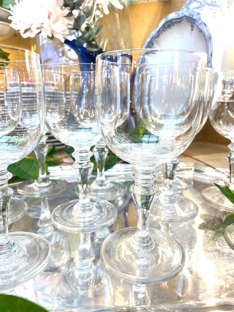 Series Of Sèvres Crystal Water Glasses 