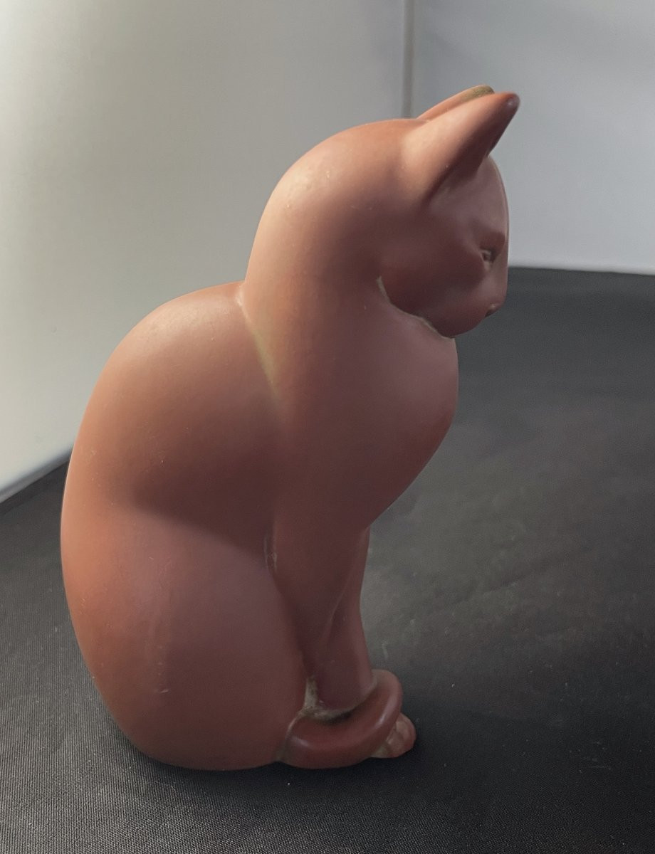 Sculpture "Chat Assis" de Francis Migeon  -photo-2