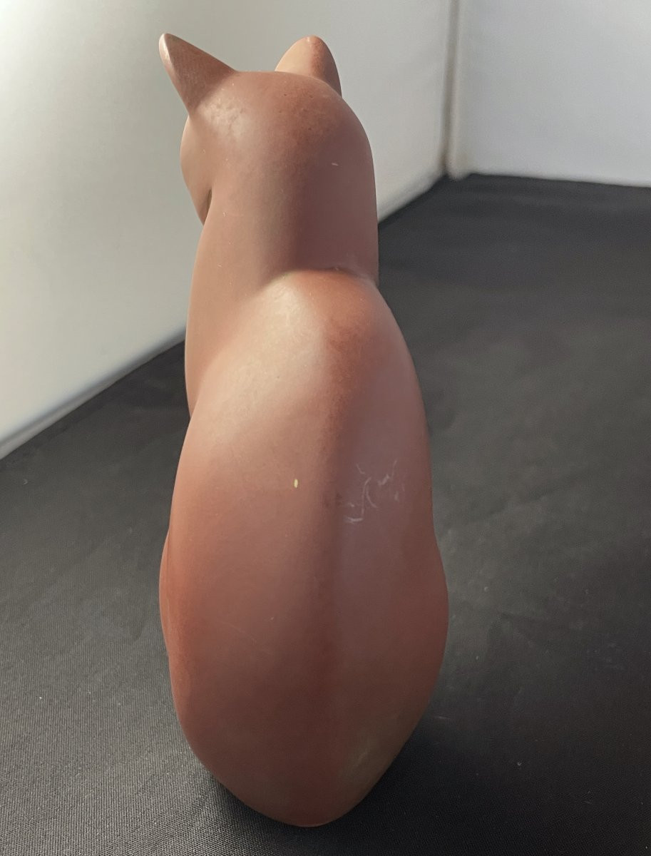 Sculpture "Chat Assis" de Francis Migeon  -photo-3
