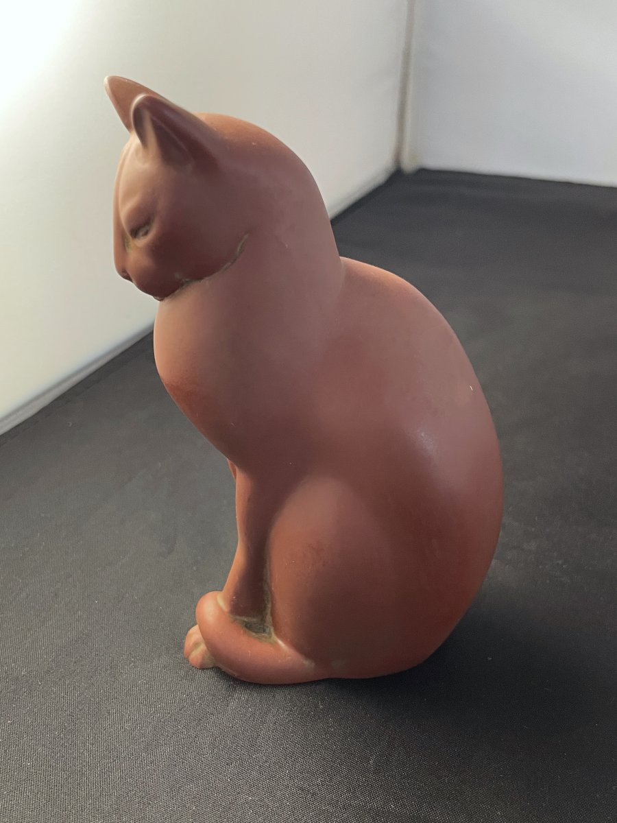 Sculpture "Chat Assis" de Francis Migeon  -photo-4