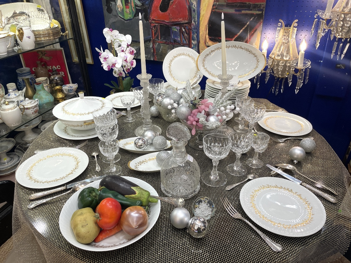 Part Of A Limoges Porcelain Service 