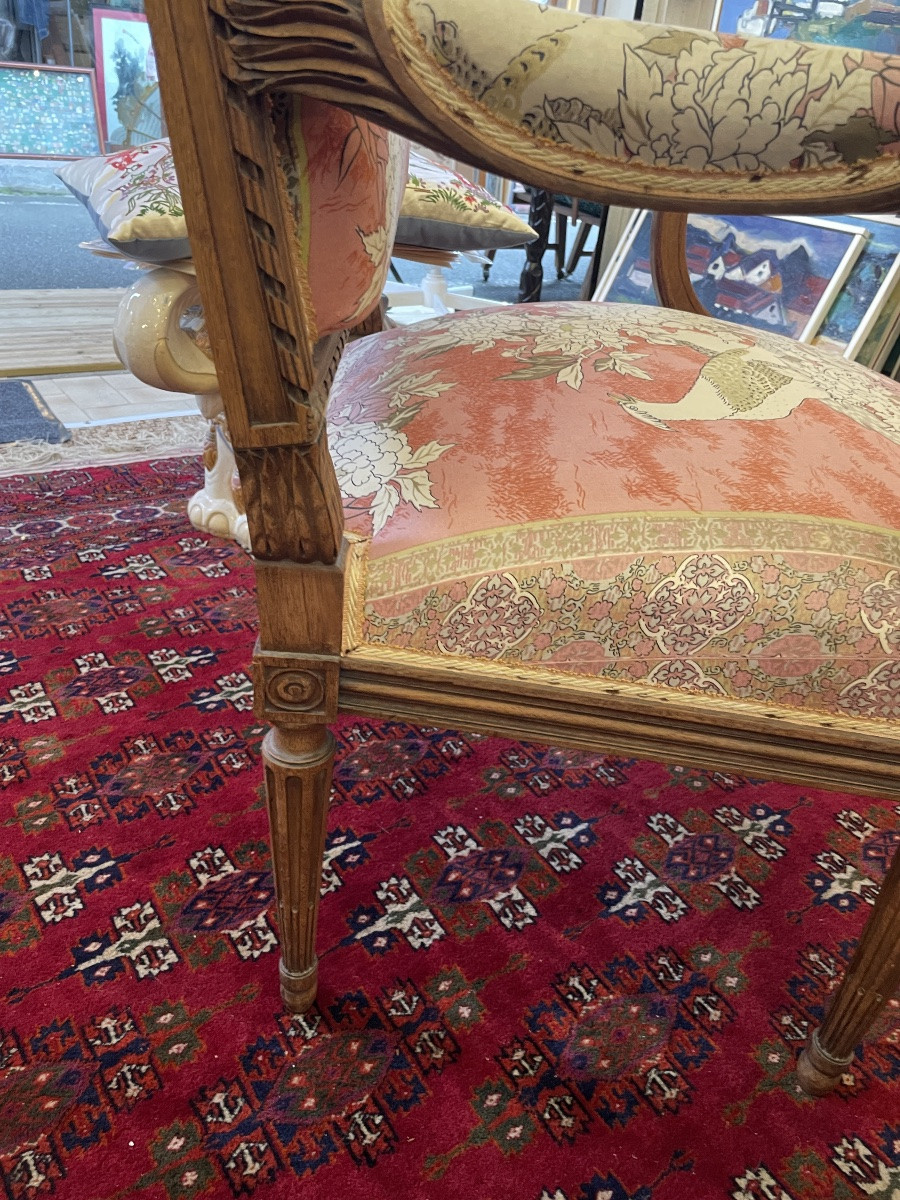 Pair Of Louis XVI Style Armchairs-photo-6
