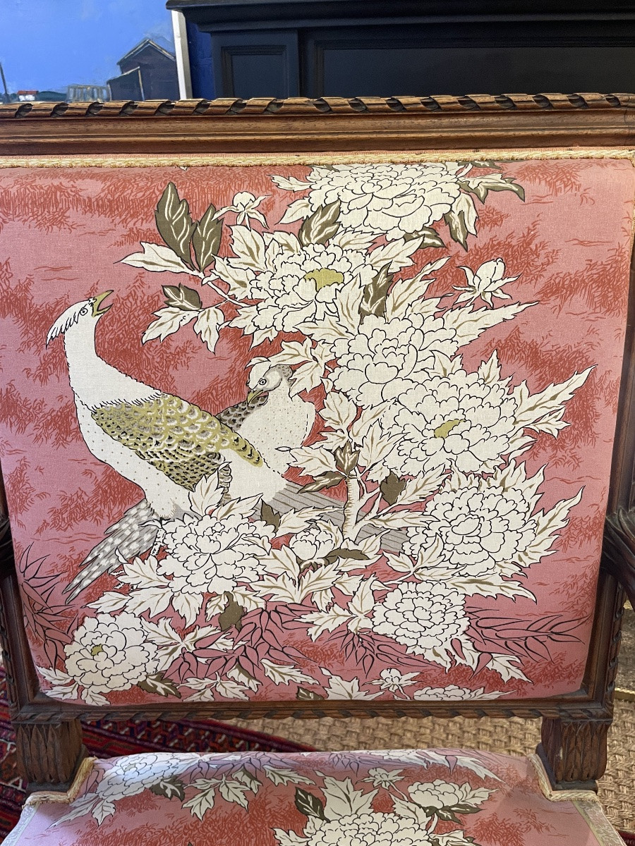 4 Louis XVI Style Armchairs-photo-3