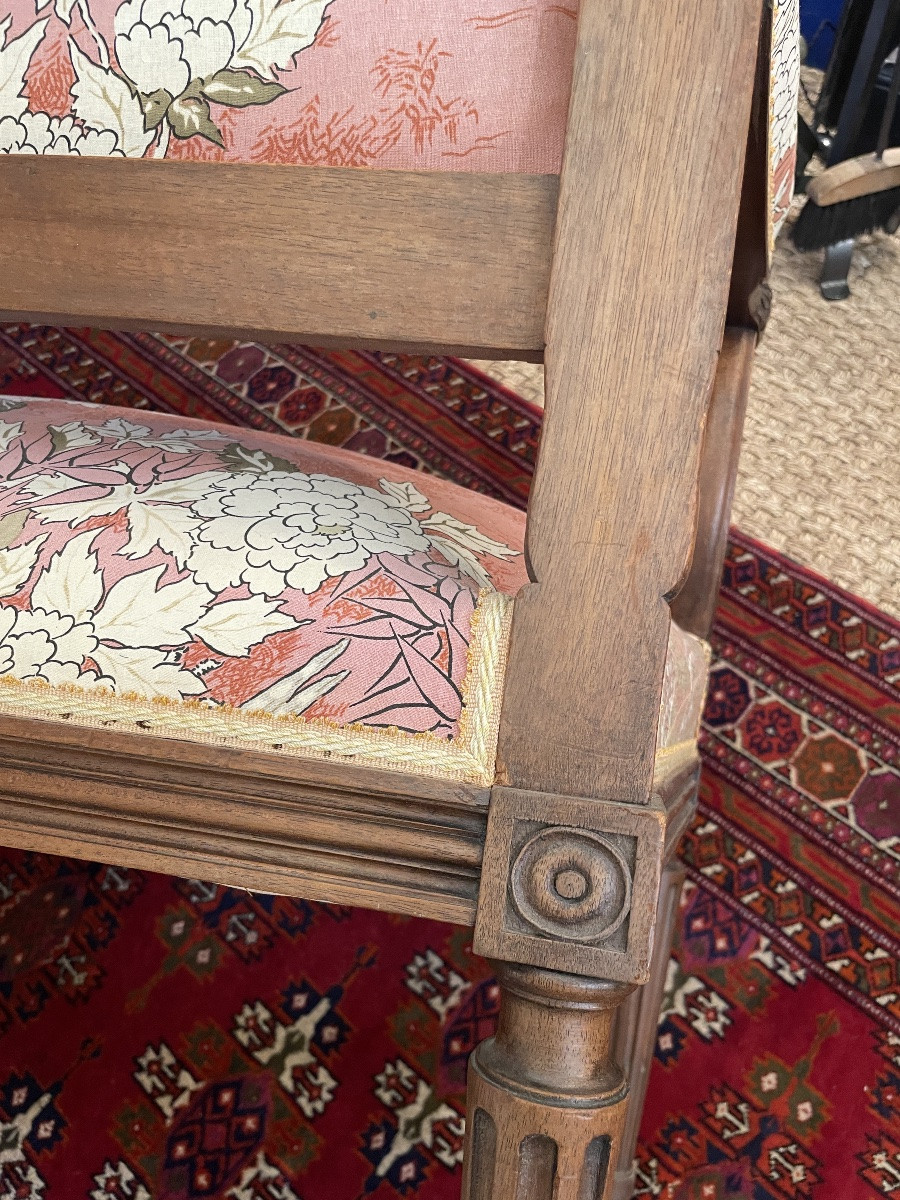 4 Louis XVI Style Armchairs-photo-5
