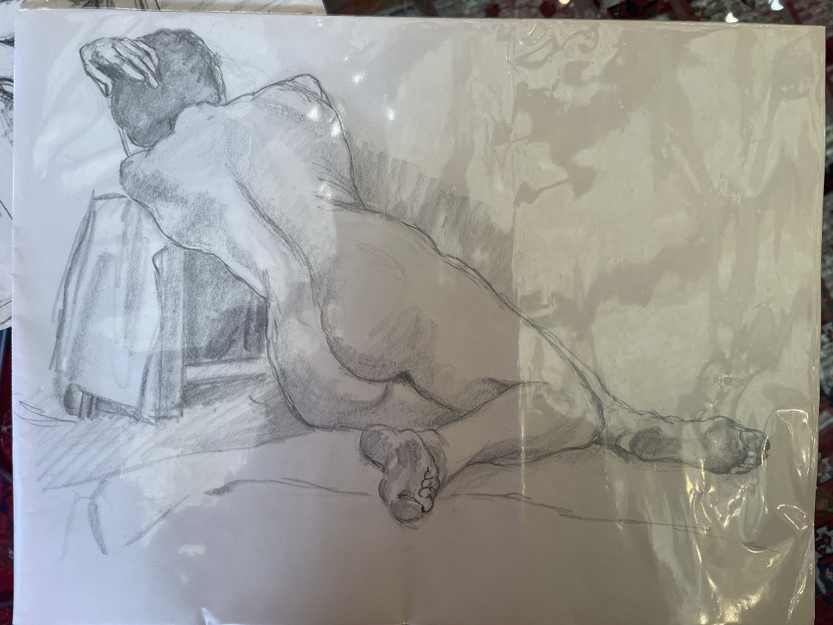Set Of 5 Nude Drawings -photo-1
