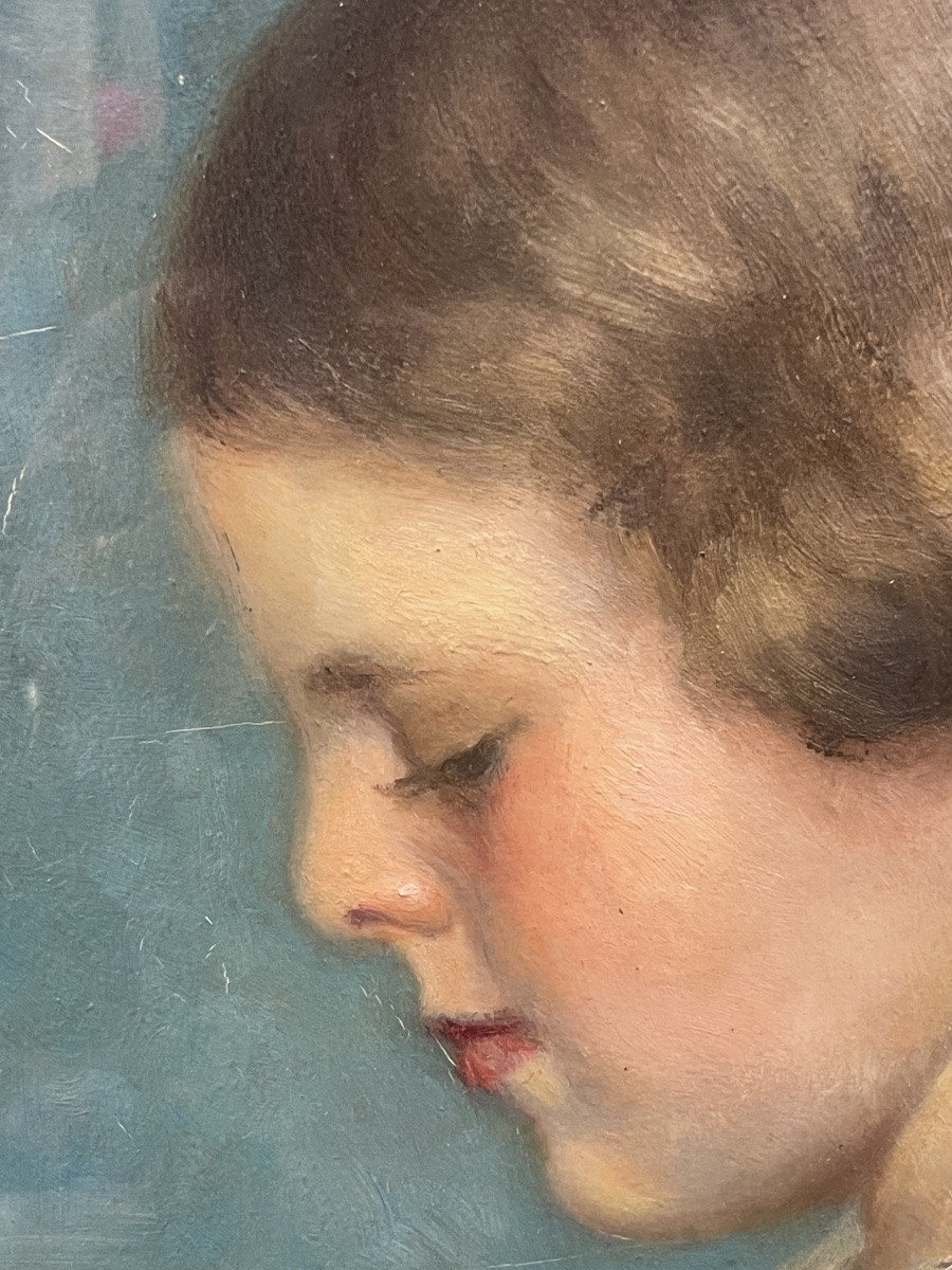 Portrait de jeune fille par Arlette Ryan -photo-1