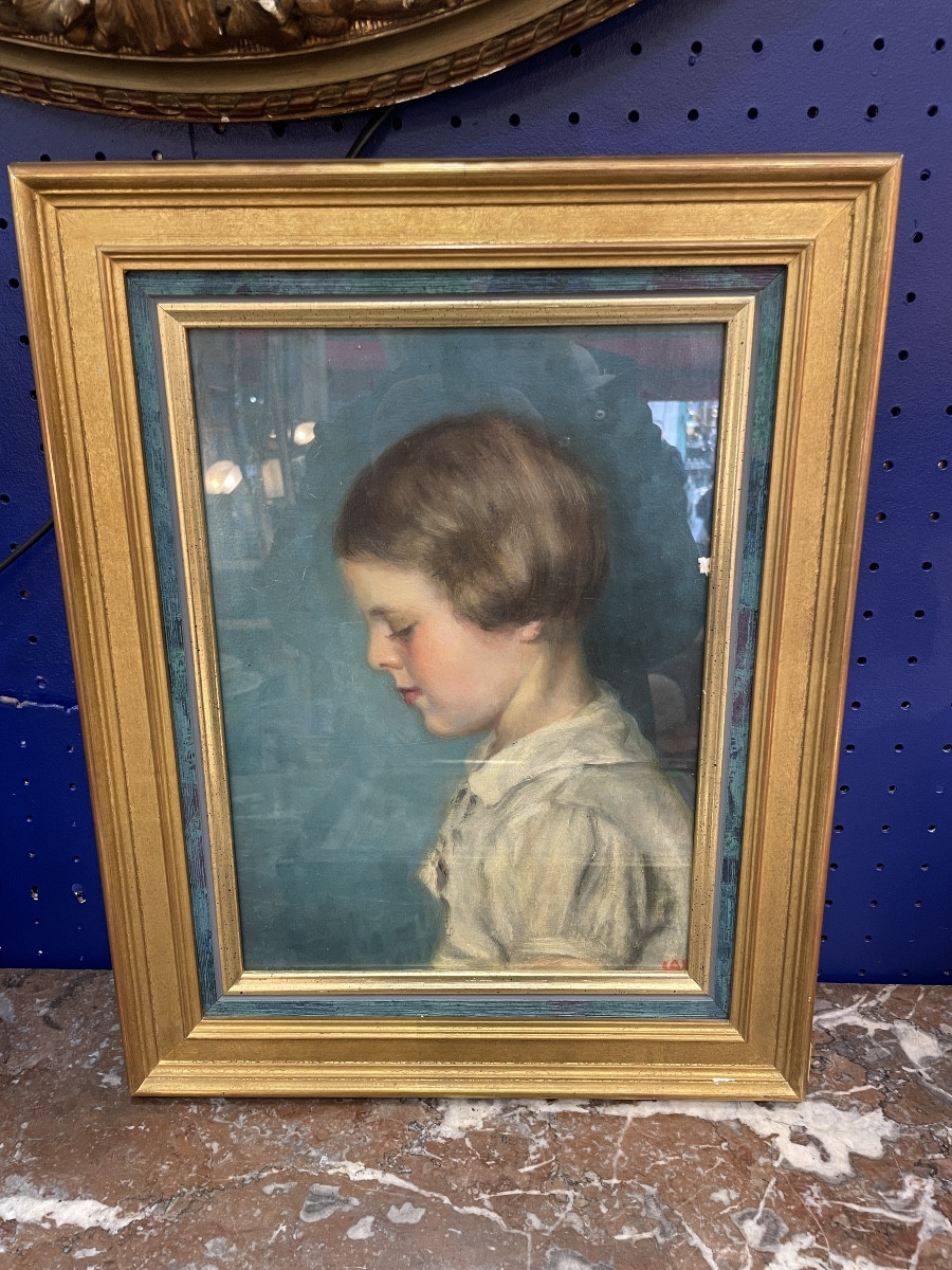 Portrait de jeune fille par Arlette Ryan 