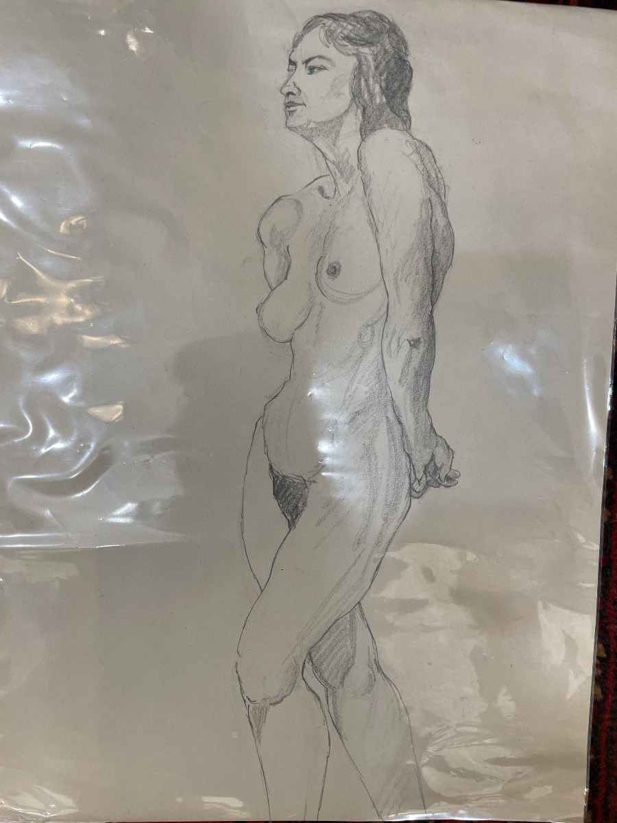 Set Of 5 Nude Drawings #2-photo-2