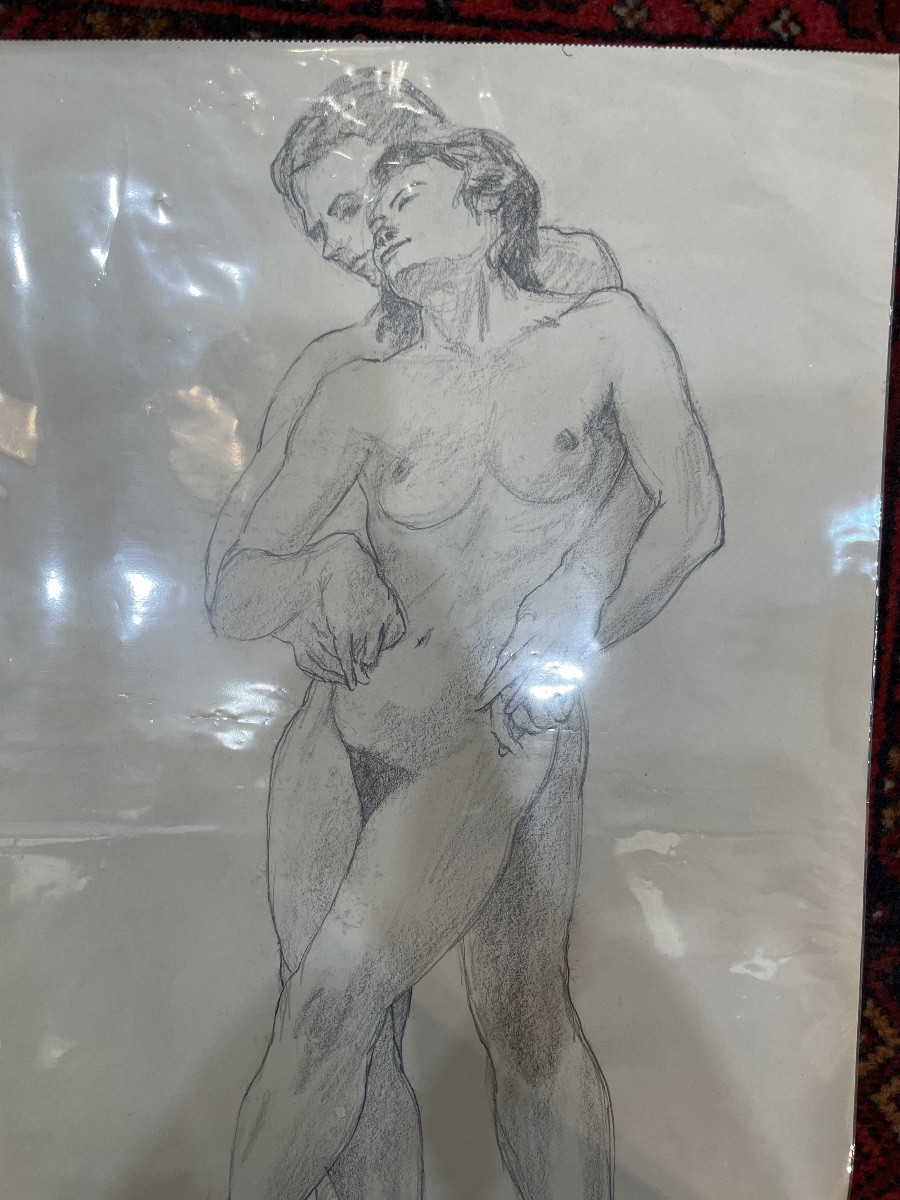 Set Of 5 Nude Drawings #2-photo-1