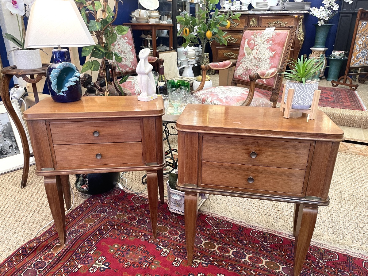Pair Of 70' Bedside Tables