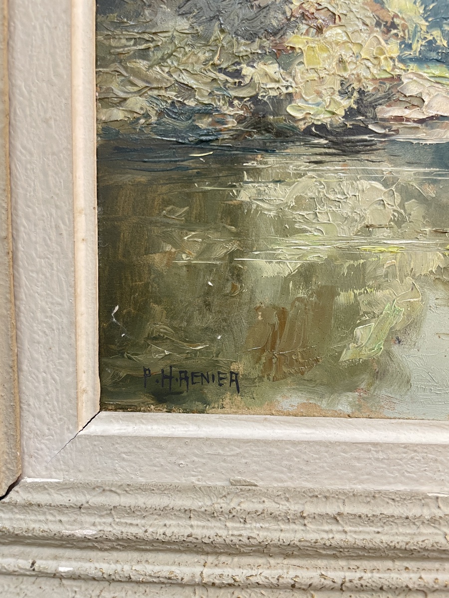 Oil On Isorel By Paul Henri Renier-photo-2