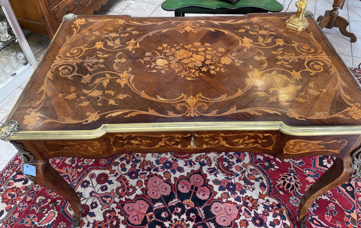 Bureau En Marqueterie Epoque Napoléon III-photo-2