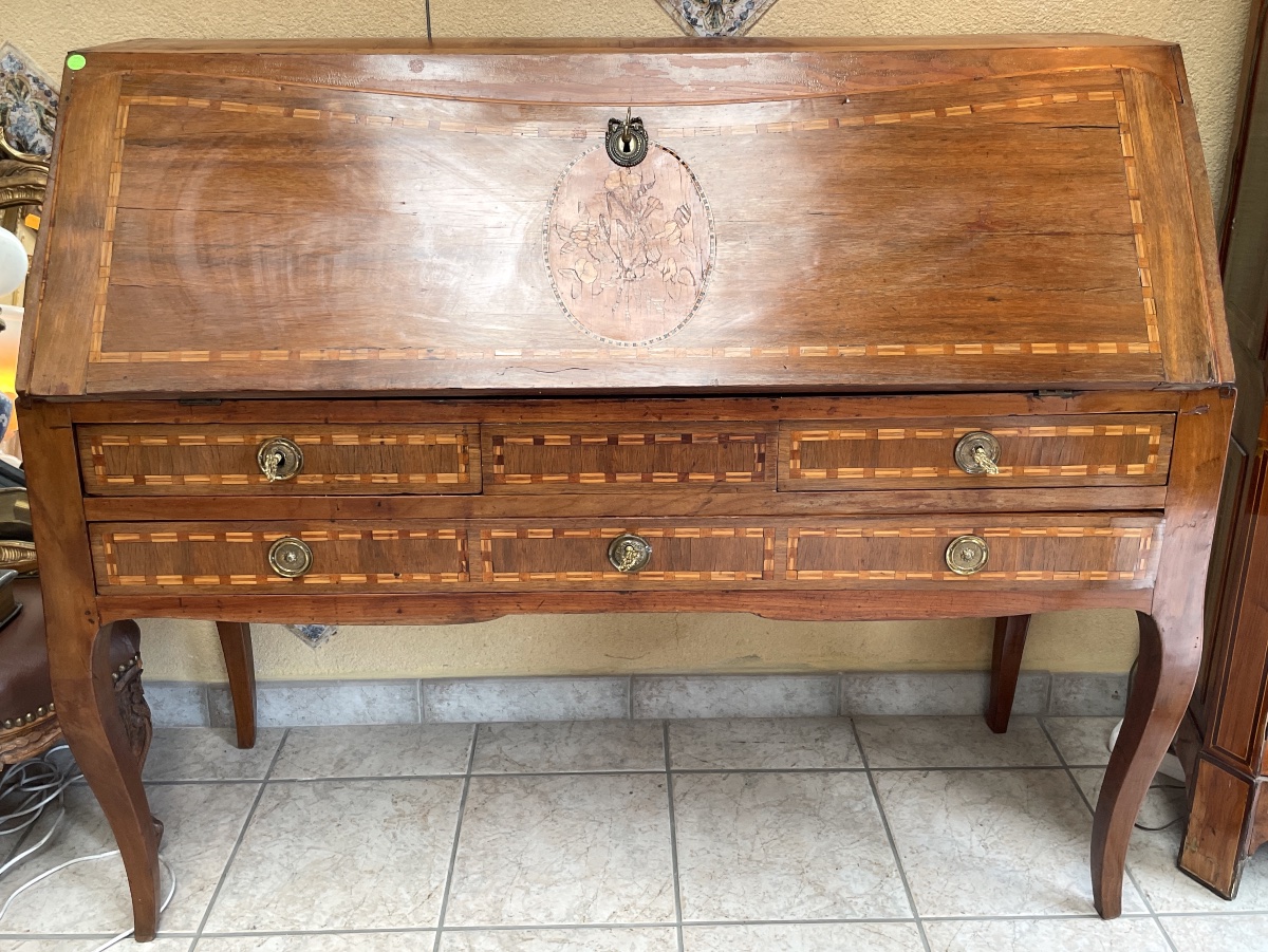 Bureau De Pente Epoque Louis XV-photo-2
