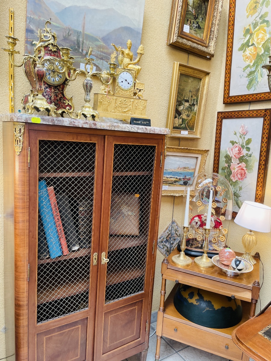 Napoleon III Marquetry Bookcase-photo-2